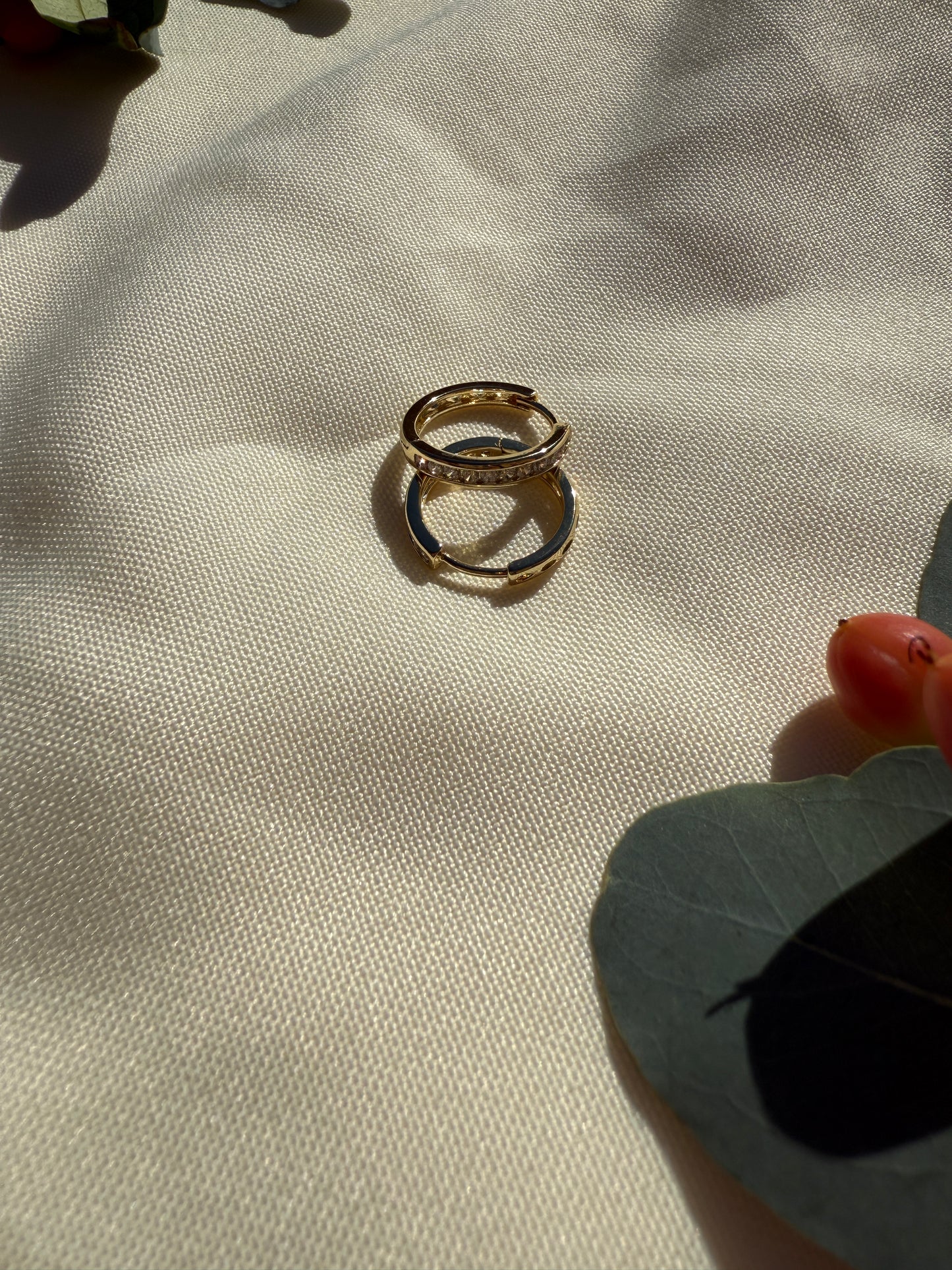 Sparkly Small Hoop Earrings