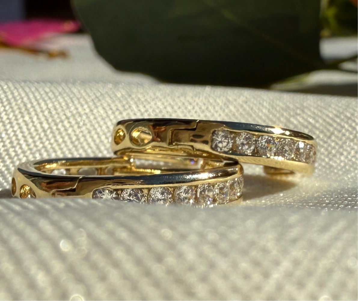 Sparkly Small Hoop Earrings