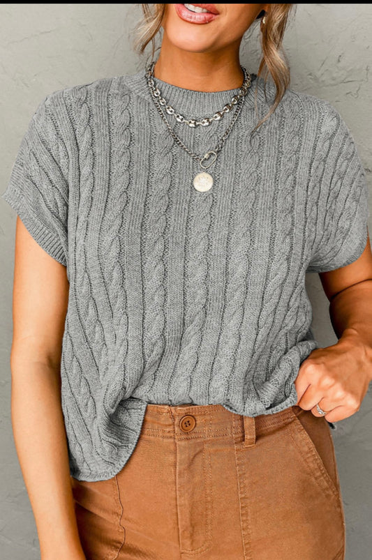 Soft Knit Short-Sleeve Top